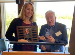 Dr. David Zimmerman recieving award